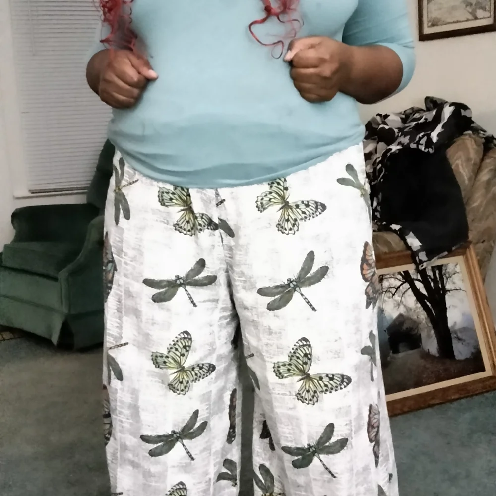 Butterfly Multi Palazzo Pants - Picture 2 of 7